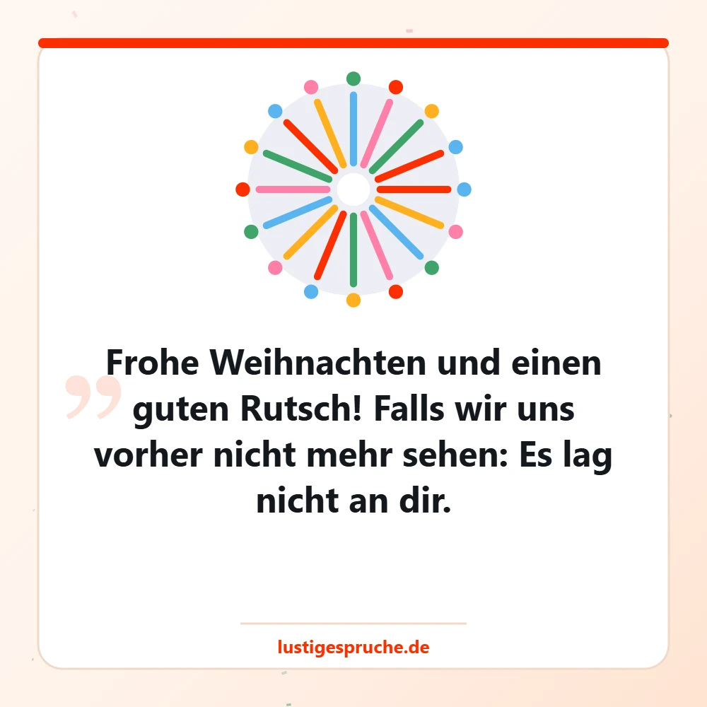 Weihnachtsbild mit Feuerwerk und Gruß zu Weihnachten und Neujahr