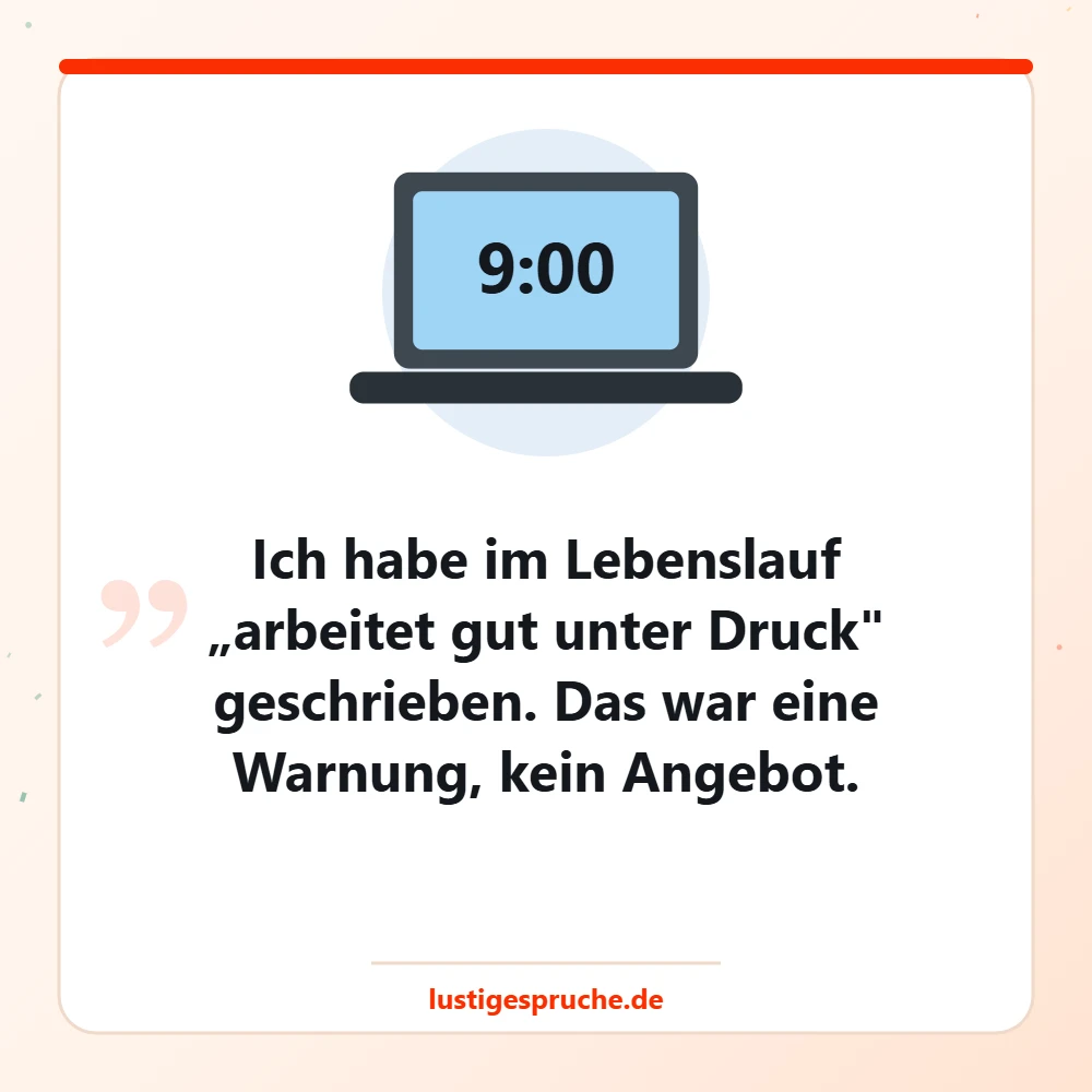 Bild mit Laptop und einem düsteren Witz über das Arbeitsleben