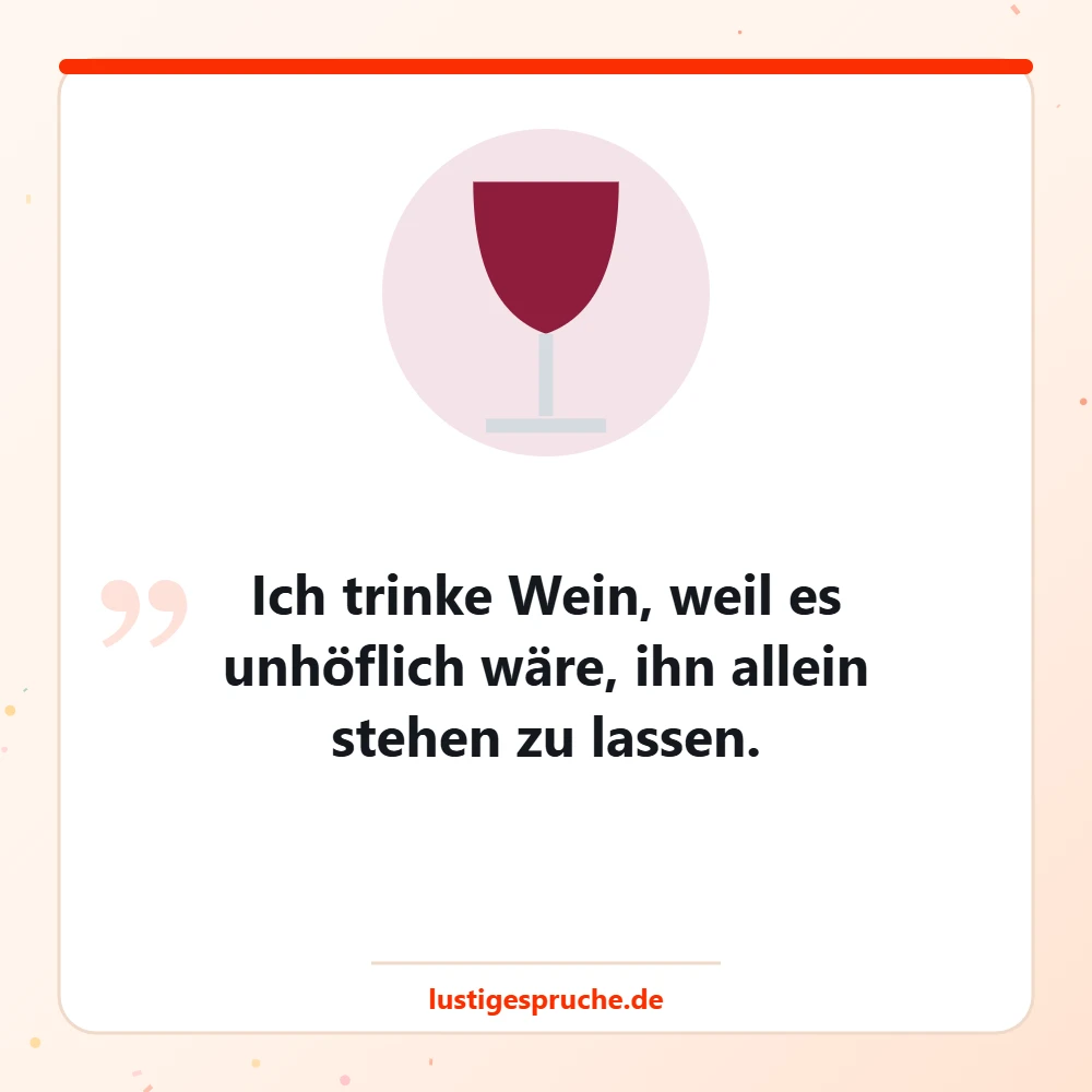 Bild mit Weinglas und einem Witz für Erwachsene über Wein